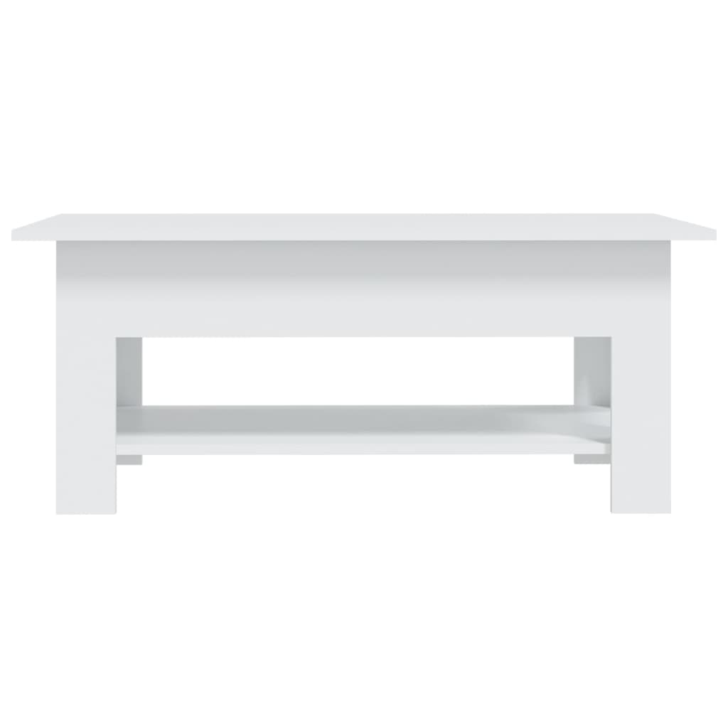 Tavolino da Salotto Bianco 102x55x42 cm in Truciolato | homemem39