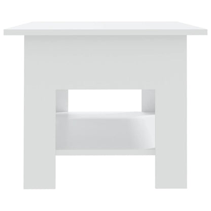 Tavolino da Salotto Bianco 102x55x42 cm in Truciolato | homemem39