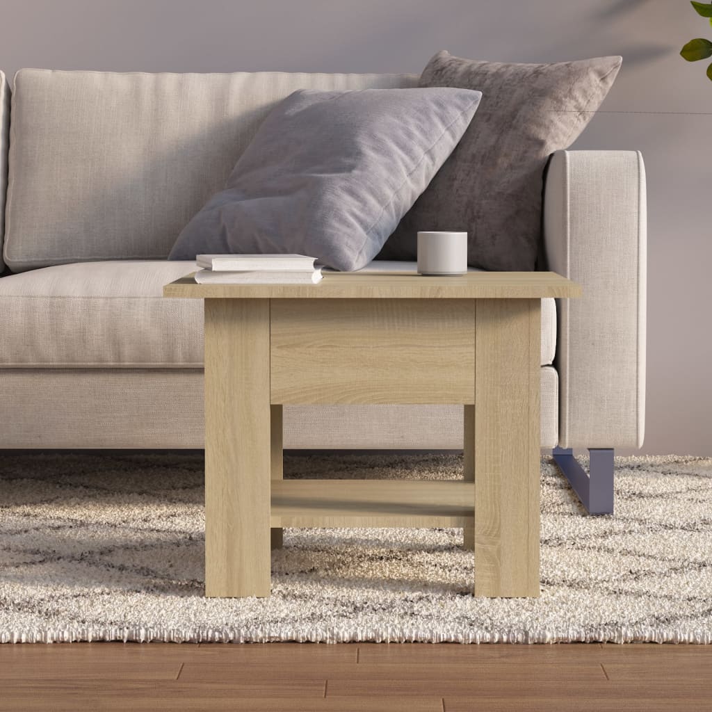 Tavolino da Salotto Rovere Sonoma 55x55x42 cm in Truciolato | homemem39