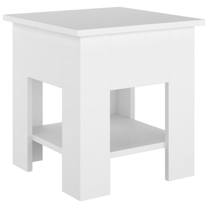 Tavolino da Salotto Bianco 40x40x42 cm in Legno Multistrato | homemem39
