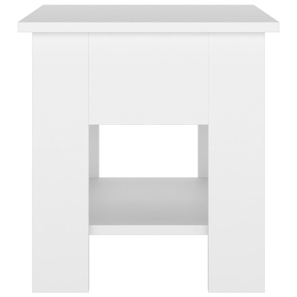 Tavolino da Salotto Bianco 40x40x42 cm in Legno Multistrato | homemem39