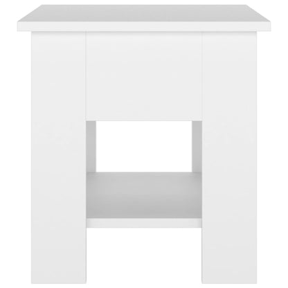 Tavolino da Salotto Bianco 40x40x42 cm in Legno Multistrato | homemem39
