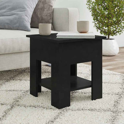 Tavolino da Salotto Nero 40x40x42 cm in Legno Multistrato | homemem39