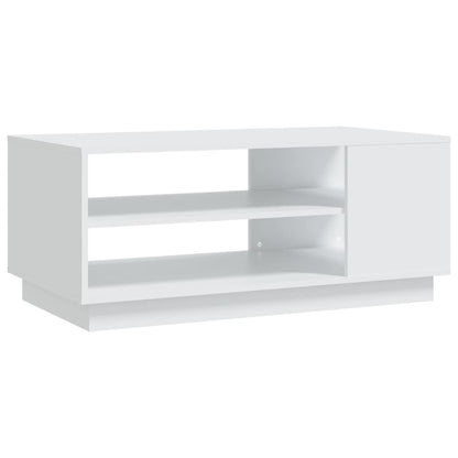 Tavolino da Salotto Bianco 102x55x43 cm in Truciolato | homemem39