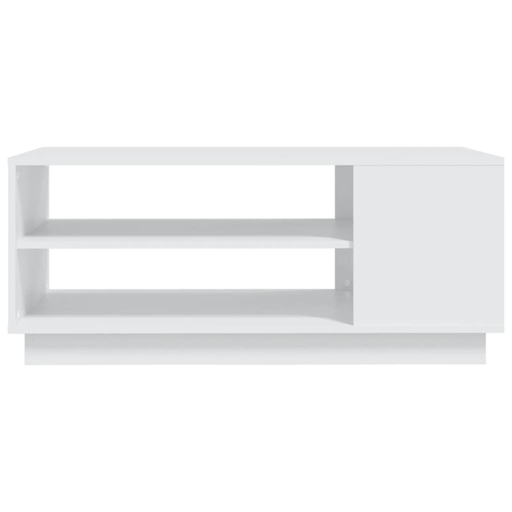 Tavolino da Salotto Bianco 102x55x43 cm in Truciolato | homemem39