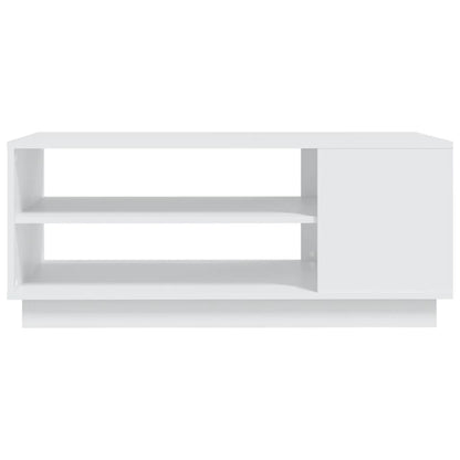 Tavolino da Salotto Bianco 102x55x43 cm in Truciolato | homemem39