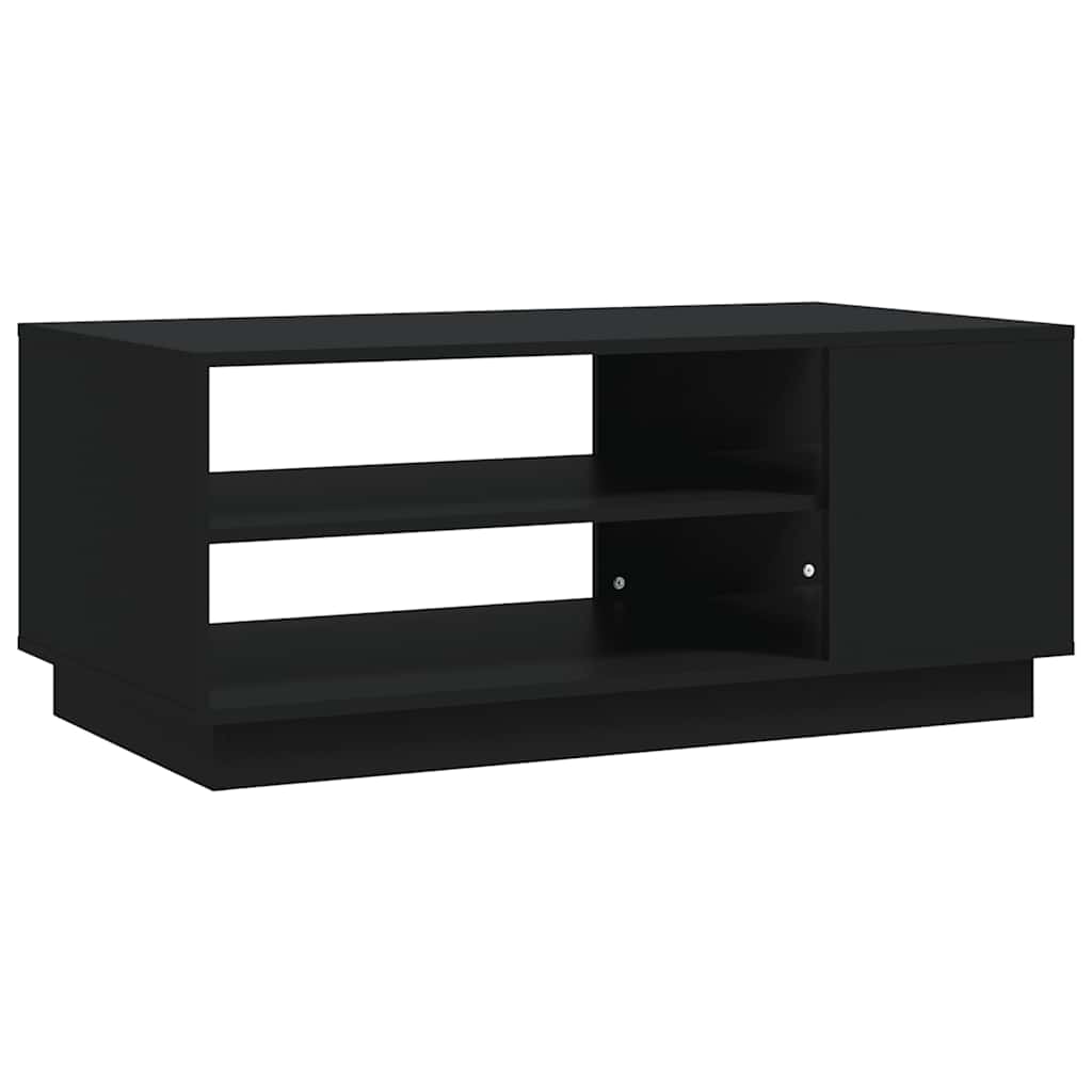 Tavolino da Salotto Nero 102x55x43 cm in Truciolato | homemem39