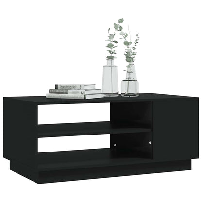 Tavolino da Salotto Nero 102x55x43 cm in Truciolato | homemem39