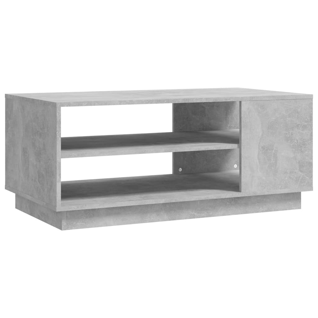 Tavolino da Salotto Grigio Cemento 102x55x43 cm in Truciolato | homemem39