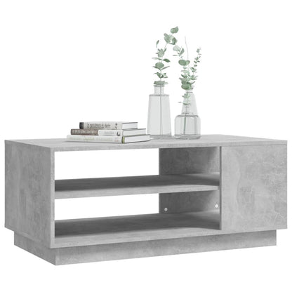 Tavolino da Salotto Grigio Cemento 102x55x43 cm in Truciolato | homemem39