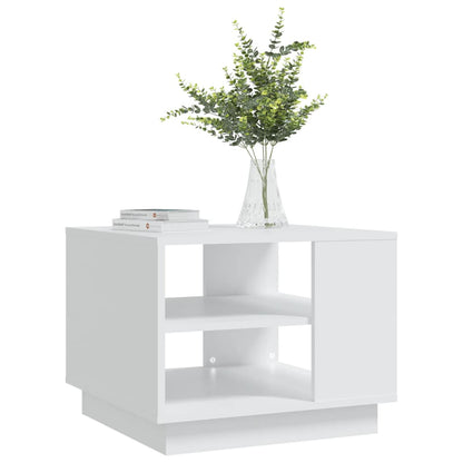 Tavolino da Salotto Bianco 55x55x43 cm in Truciolato | homemem39