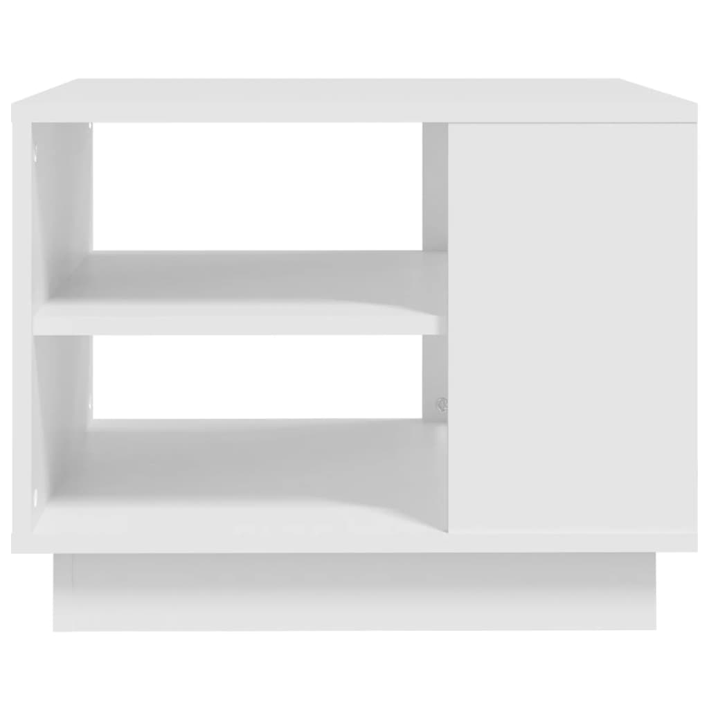 Tavolino da Salotto Bianco 55x55x43 cm in Truciolato | homemem39