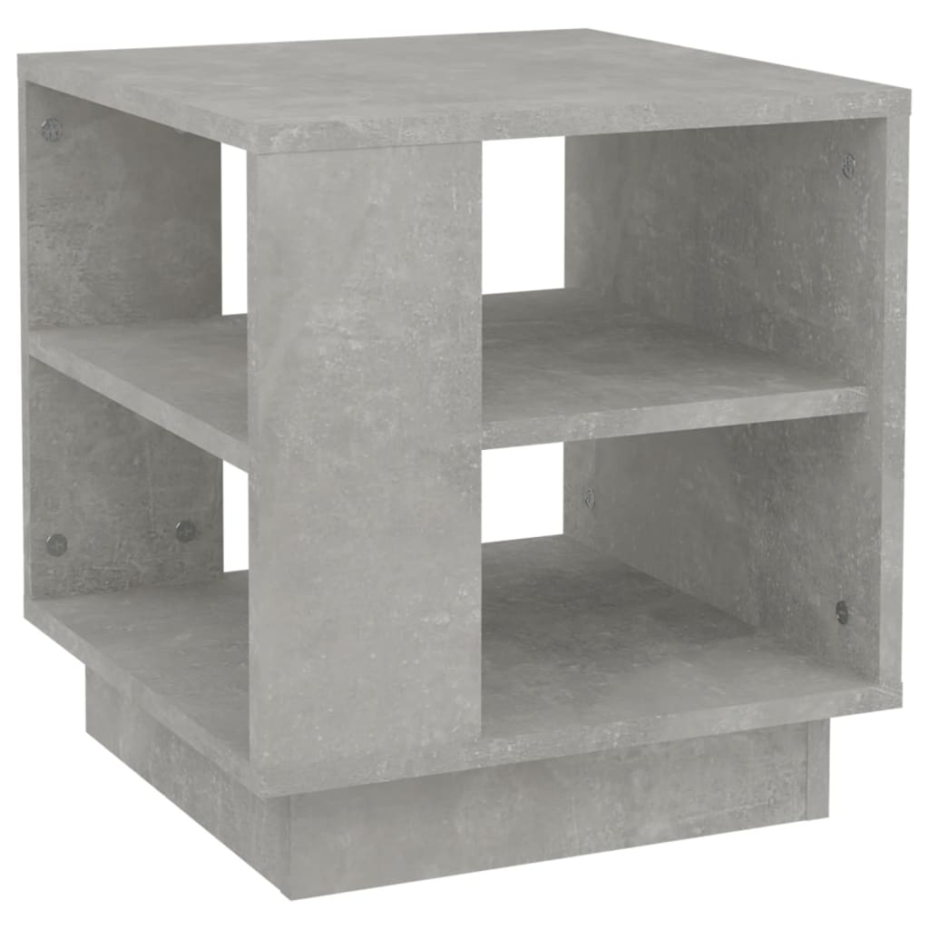 Tavolino Salotto Grigio Cemento 40x40x43 cm Legno Multistrato | homemem39