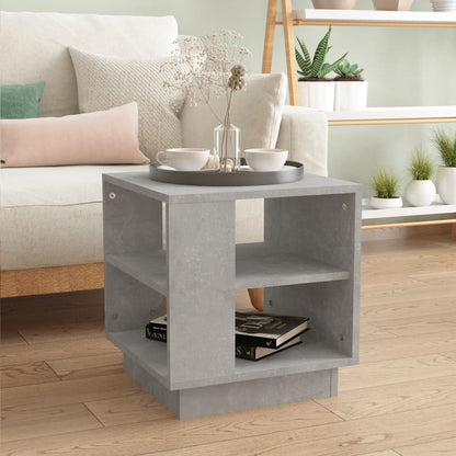 Tavolino Salotto Grigio Cemento 40x40x43 cm Legno Multistrato | homemem39