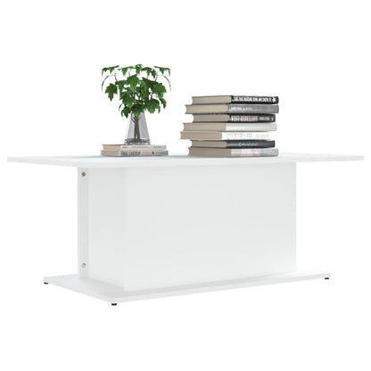 Tavolino da Salotto Bianco 102x55,5x40 cm in Truciolato | homemem39