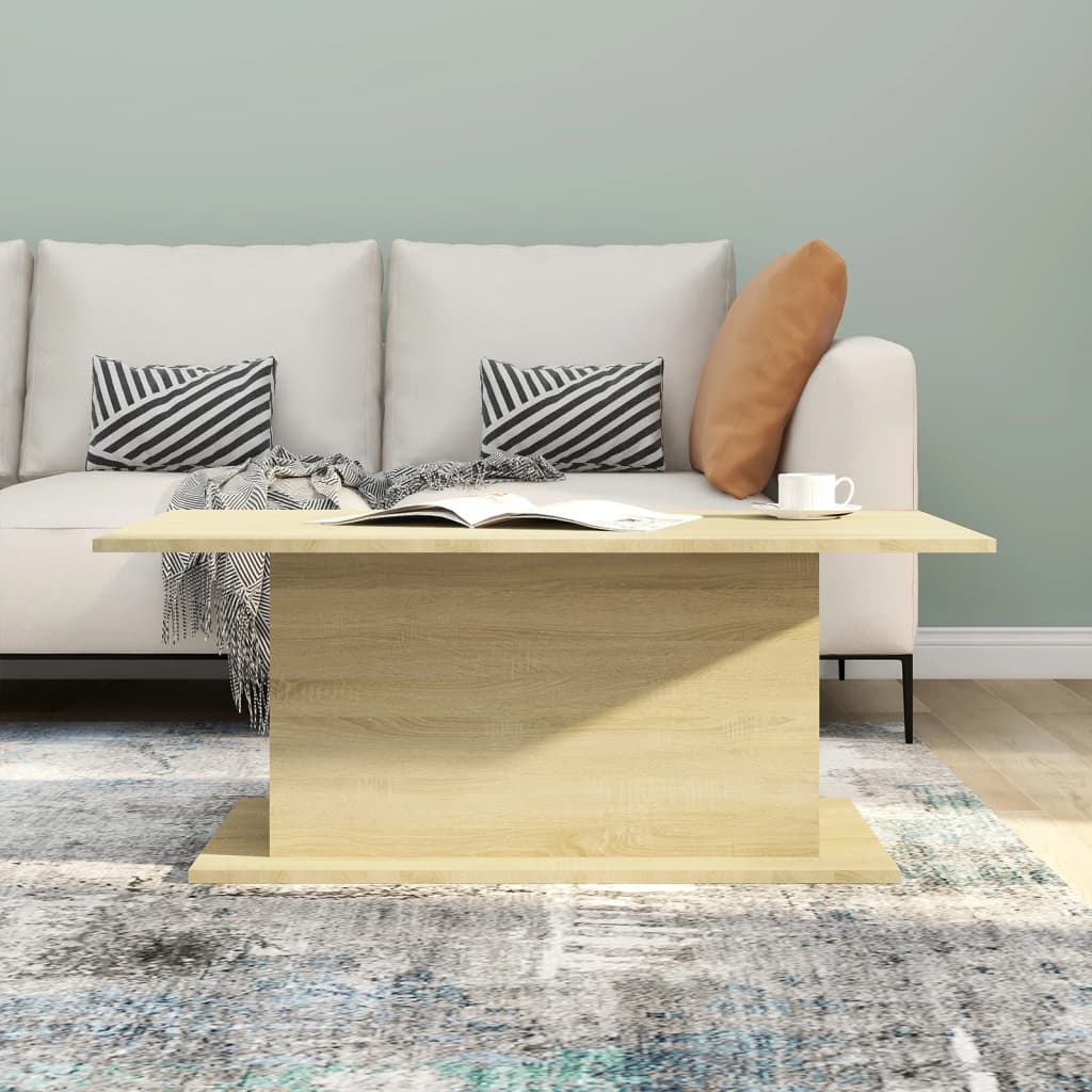 Tavolino da Salotto Rovere Sonoma 102x55,5x40 cm in Truciolato | homemem39