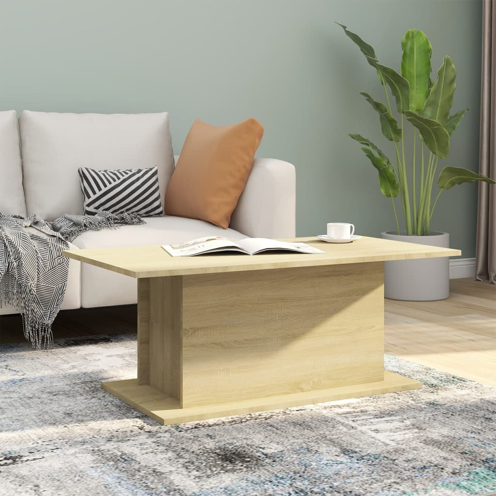 Tavolino da Salotto Rovere Sonoma 102x55,5x40 cm in Truciolato | homemem39