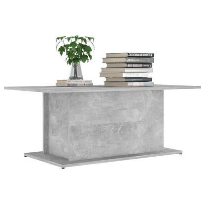 Tavolino da Salotto Grigio Cemento 102x55,5x40 cm in Truciolato | homemem39