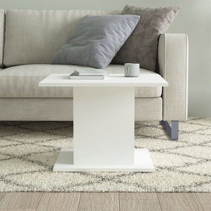 Tavolino da Salotto Bianco 55,5x55,5x40 cm in Truciolato | homemem39