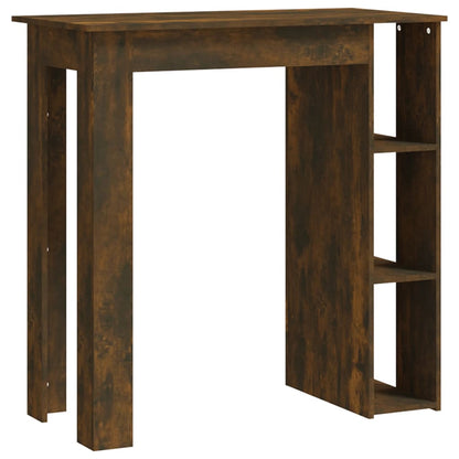 Tavolino da Bar con Ripiani Rovere Fumo 102x50x103,5 cm - homemem39