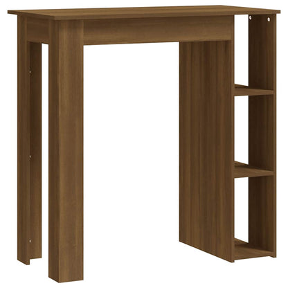 Tavolino da Bar con Ripiani Rovere Marrone 102x50x103,5 cm | homemem39