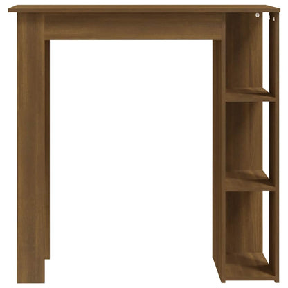 Tavolino da Bar con Ripiani Rovere Marrone 102x50x103,5 cm | homemem39