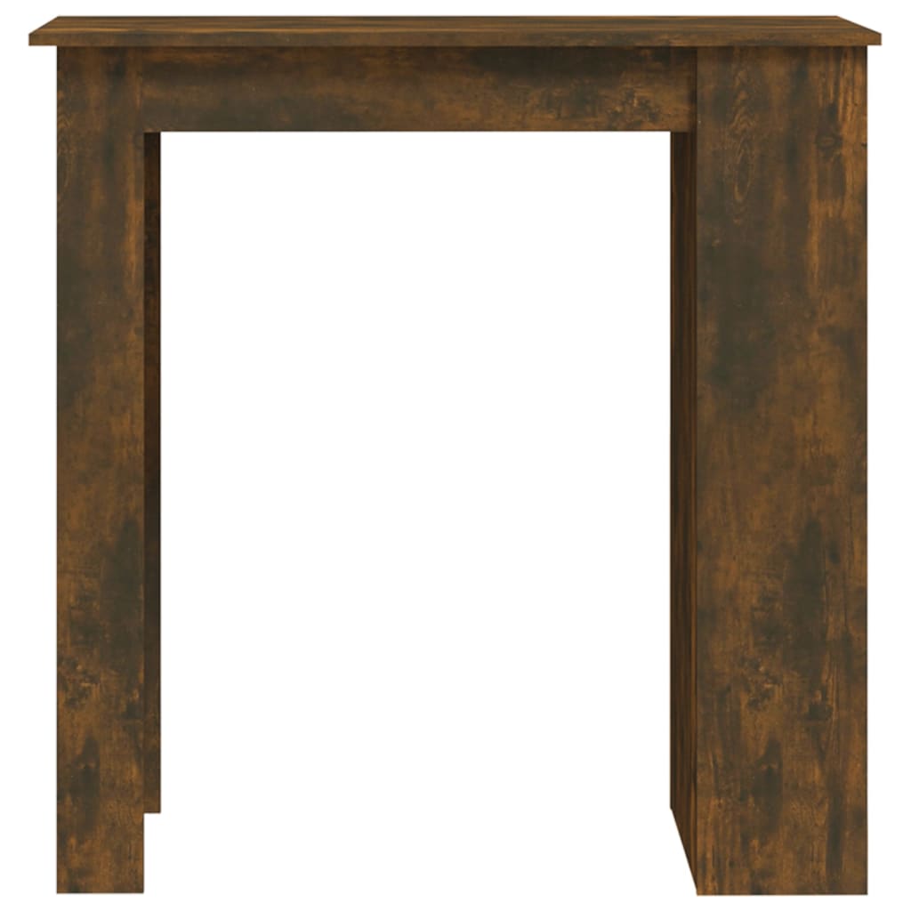 Tavolo Bar con Ripiani Rovere Fumo 102x50x103,5cm in Truciolato | homemem39