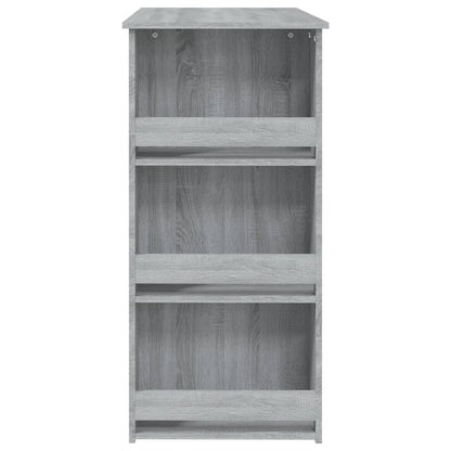 Tavolo Bar con Ripiani Grigio Sonoma 102x50x103,5cm Truciolato | homemem39