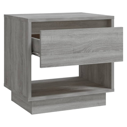 Bedside tables 2 pcs Sonoma Gray 45x34x44 cm in chipboard