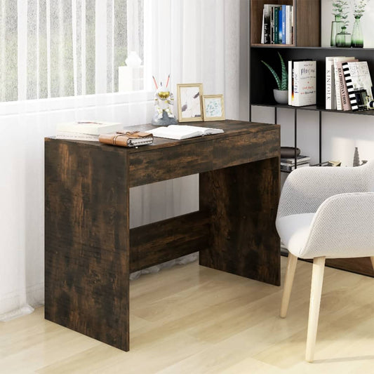Scrivania Rovere Fumo 101x50x76,5 cm in Truciolato - homemem39