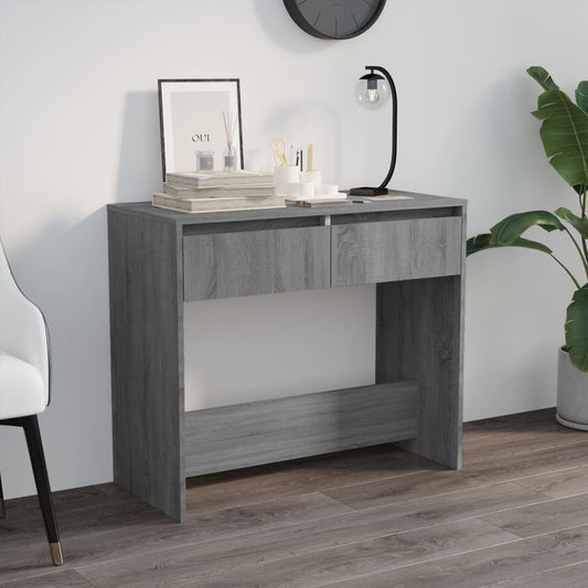 Tavolo Consolle Grigio Sonoma 89x41x76,5 cm in Acciaio - homemem39