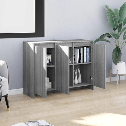 Credenza Grigio Sonoma 102x33x75 cm in Truciolato - homemem39