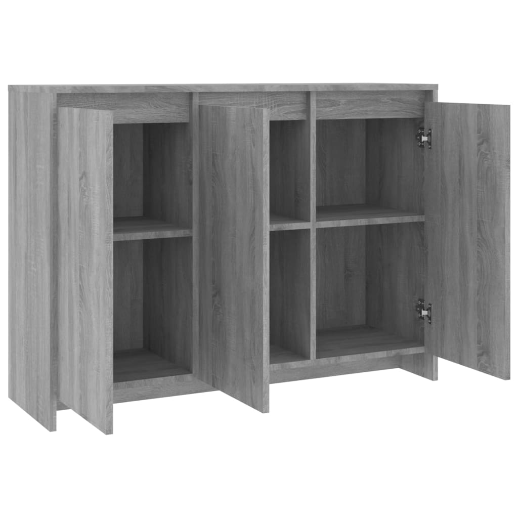 Credenza Grigio Sonoma 102x33x75 cm in Truciolato - homemem39