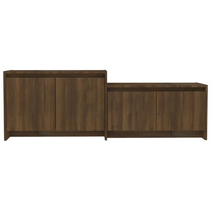 Mobile TV Rovere Marrone 146,5x35x50 cm in Truciolato - homemem39