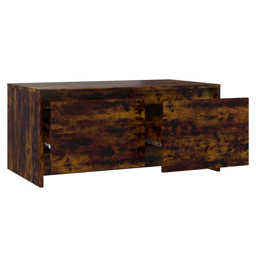 Tavolino da Salotto Rovere Fumo 90x50x41,5 cm in Truciolato | homemem39