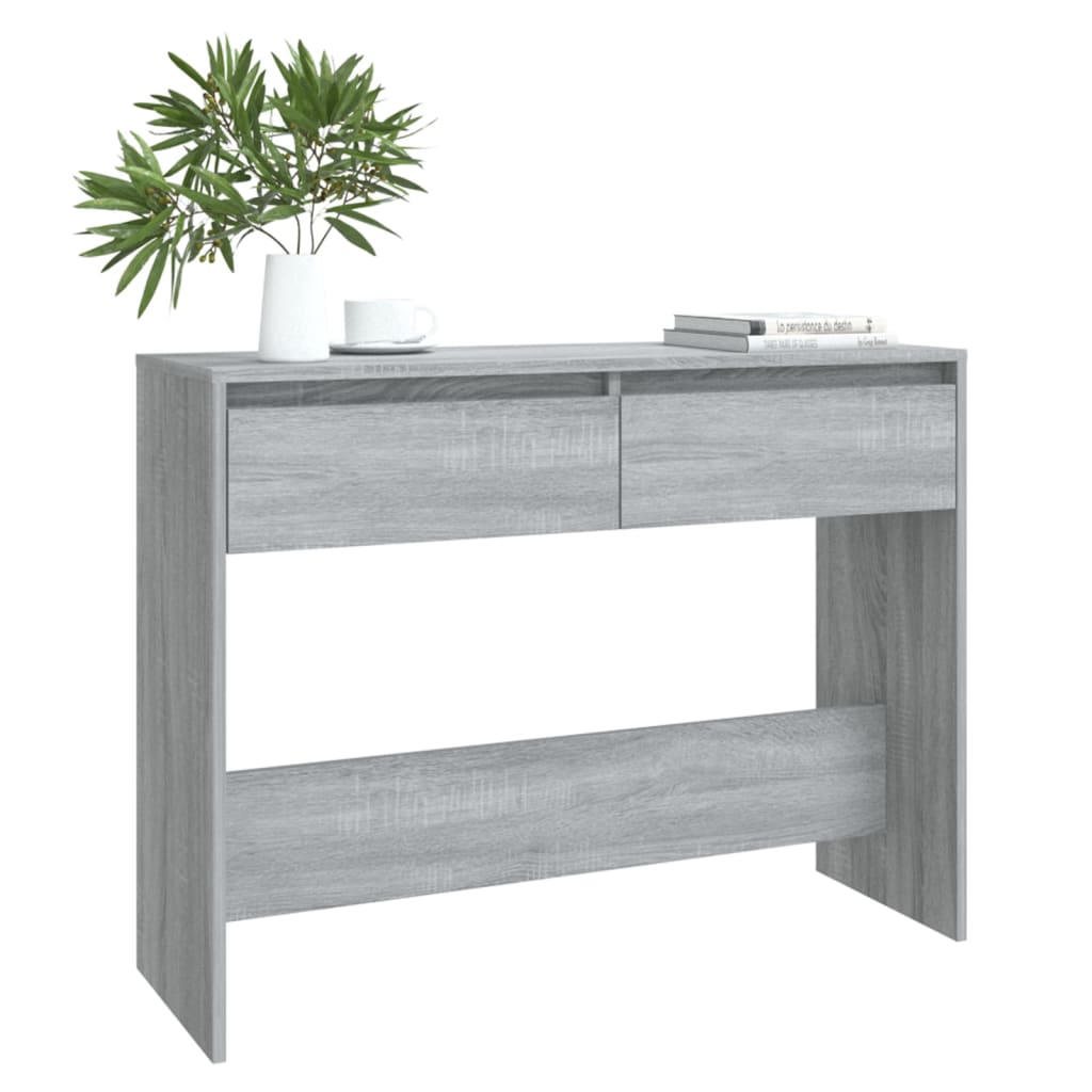 Tavolo Consolle Grigio Sonoma 100x35x76,5 cm in Truciolato | homemem39