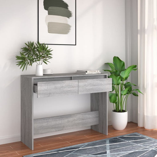 Tavolo Consolle Grigio Sonoma 100x35x76,5 cm in Truciolato | homemem39