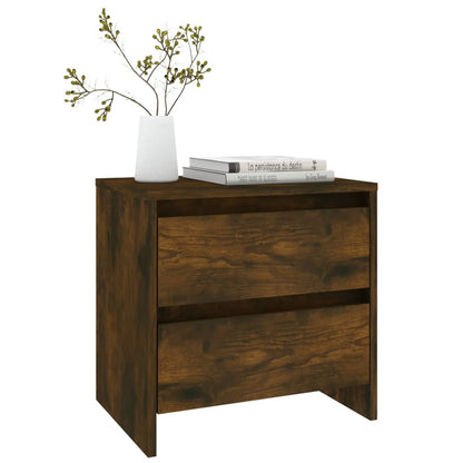 Comodini 2 pz Rovere Fumo 45x34,5x44,5 cm in Truciolato