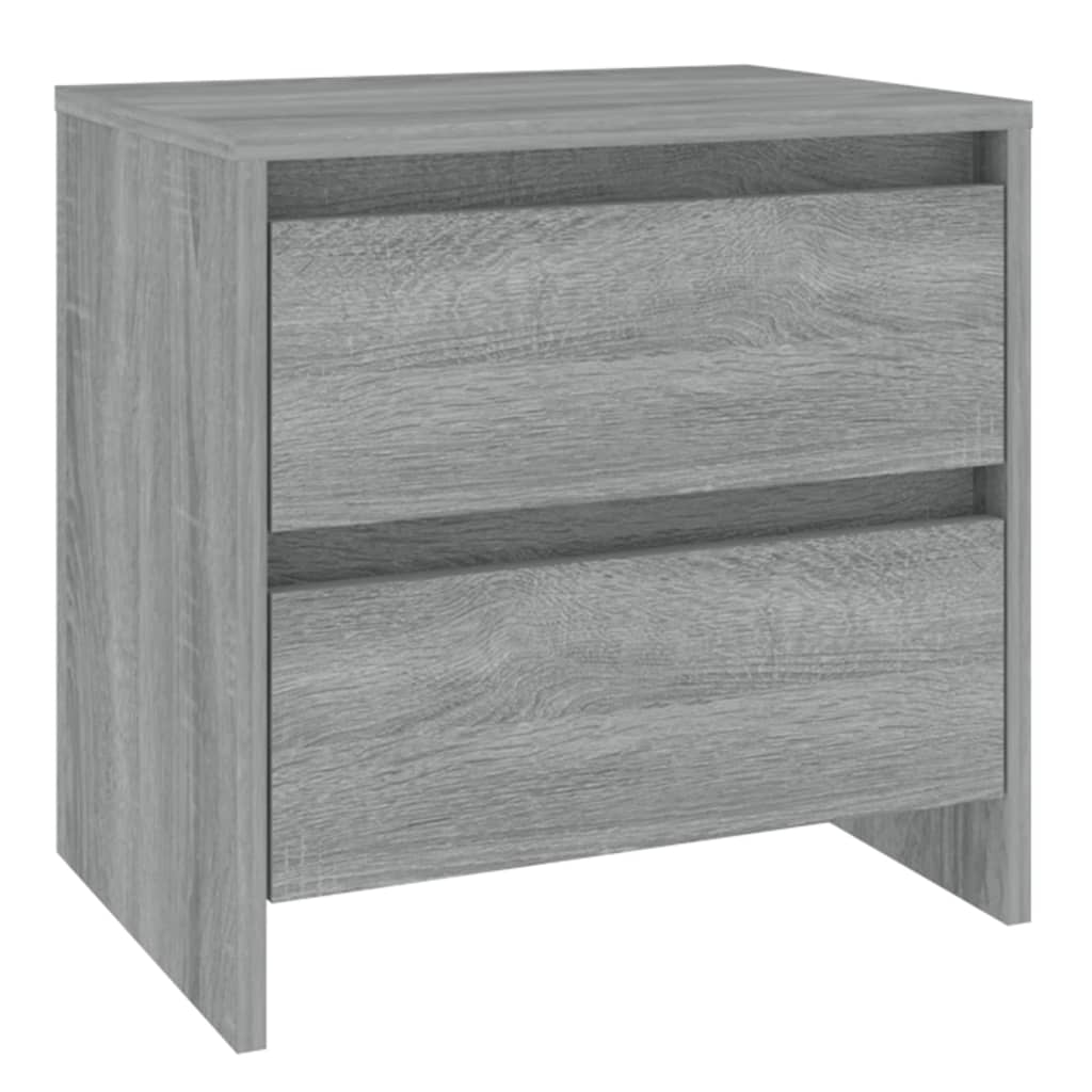 Comodino Grigio Sonoma 45x34,5x44,5 cm in Truciolato