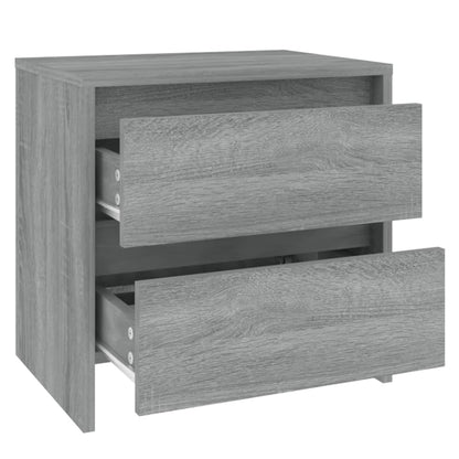 Comodini 2 pz Grigio Sonoma 45x34,5x44,5 cm in Truciolato