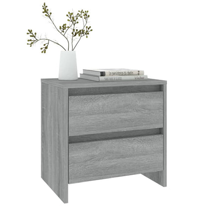 Comodini 2 pz Grigio Sonoma 45x34,5x44,5 cm in Truciolato