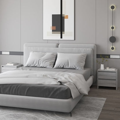 Comodini 2 pz Grigio Sonoma 45x34,5x44,5 cm in Truciolato