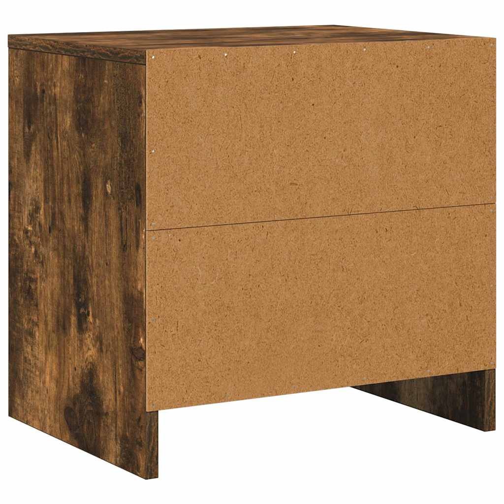 Comodino Rovere Fumo 45x34x44,5 cm in Truciolato | homemem39