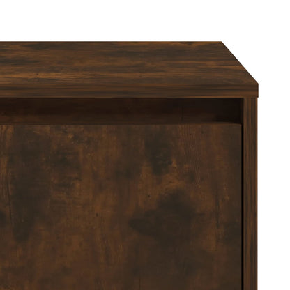 Bedside tables 2 pcs Smoked Oak 45x34x44.5 cm in chipboard