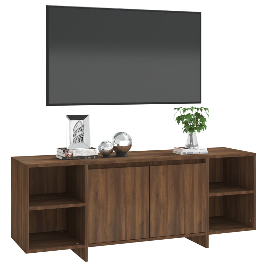 Mobile Porta TV Rovere Marrone 130x35x50 cm in Truciolato