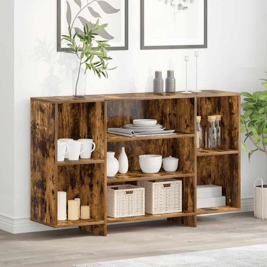 Credenza Rovere Fumo 120x30x75 cm in Truciolato - homemem39