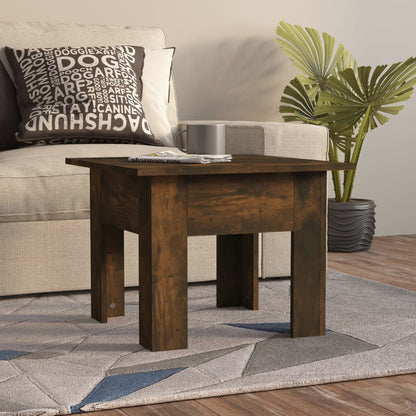 Tavolino da Salotto Rovere Fumo 55x55x42 cm in Truciolato | homemem39