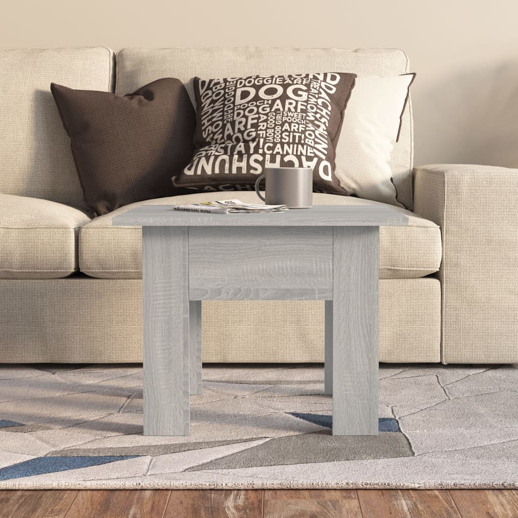 Tavolino da Salotto Grigio Sonoma 55x55x42 cm in Truciolato | homemem39
