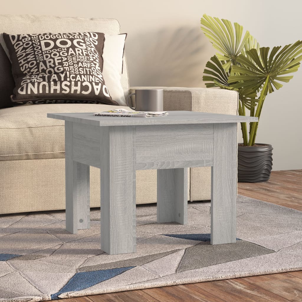 Tavolino da Salotto Grigio Sonoma 55x55x42 cm in Truciolato | homemem39