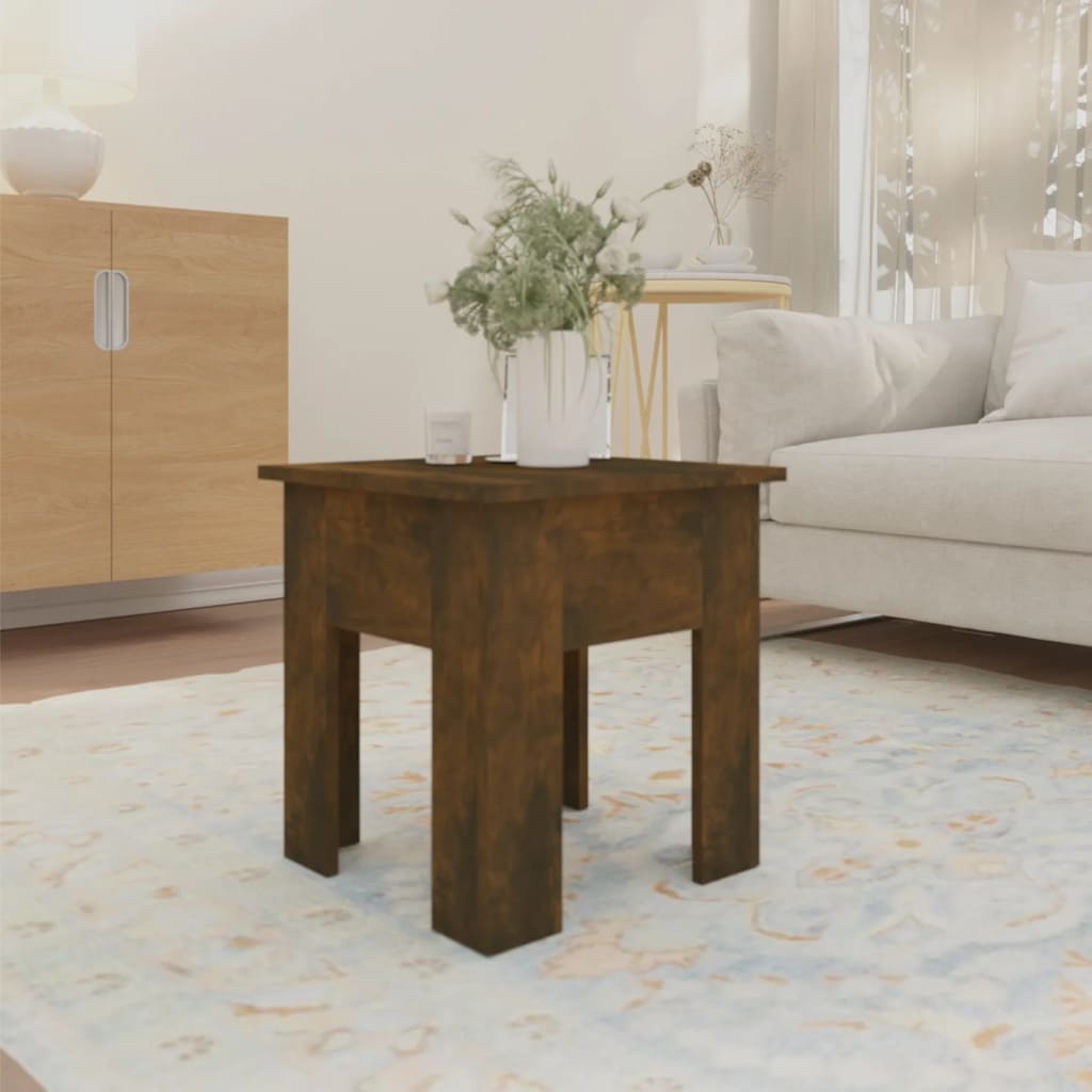 Tavolino da Salotto Rovere Fumo 40x40x42 cm in Truciolato | homemem39